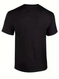 Ladies Pattern T-shirt - Comfortable polyester short sleeve shirt with "Teacher and Dog Mom" design, round neck casual top (Color: pureBlack, size: M_pure)