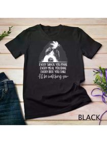 Bernedoodle Bernese Mountain Dog Doodle Every Snack You Make Unisex T-shirt, (Color: Black, size: L)