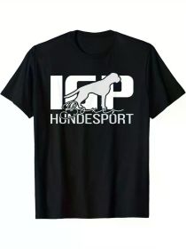 IGP Dog Sports IPO Deutscher Boxer Dog T-ShirtIGP Dog Sports IPO Deutscher Boxer Dog T-ShirtIGP Dog Sports IPO Deutscher Boxer Dog T-Shirt (Color: Black, size: M)