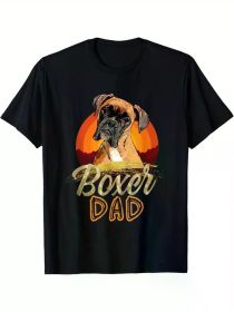 Boxer Dad Graphic T-Shirt - Perfect Gift for Boxer Lovers, 100% Cotton, Casual & Sporty Design, Machine Washable, Sizes S to XXXL (Color: Black, size: XXXL)