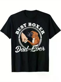 Boxer Dog Lovers Dad Design Boxer Dog Dad T-ShirtBoxer Dog Lovers Dad Design Boxer Dog Dad T-ShirtBoxer Dog Lovers Dad Design Boxer Dog Dad T-Shi (Color: Black, size: L)