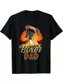 Boxer Dad Graphic T-Shirt - Perfect Gift for Boxer Lovers, 100% Cotton, Casual & Sporty Design, Machine Washable, Sizes S to XXXL (Color: Black, size: XL)