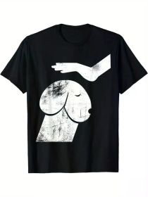 Funny Dog Mens Humor Vintage T Shirt (Color: Black, size: L)