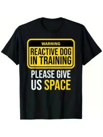 Dog Trainer Dog Walking T-Shirt, 100% Organic Cotton Dog T-Shirt, Gifts for Men, 180g Men's Dog T-Shirt, For Dad (Color: Black, size: XL)
