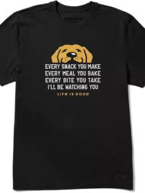 Men's Casual Cotton T-Shirt with Funny Dog Quote "" - Soft, Breathable, Crew Neck, Short Sleeve, All-Season Wear (Color: Black, size: S)