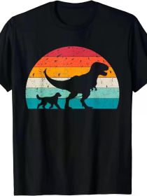 Walking A Dog Funny Goldendoodle Lovers Dog T-Shirt, Men's T-Shirt (Color: Black, size: S)